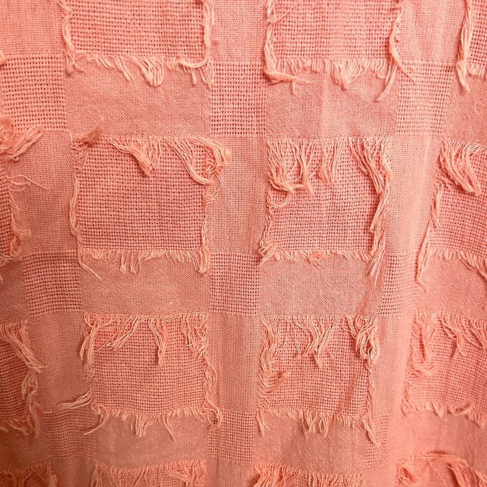 Mustard Seed Coral Textured Mini Dress small - Picture 6 of 11